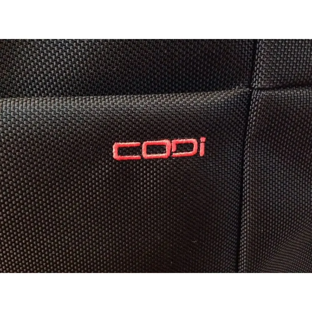 Codi Black Shoulder Messenger Bag Laptop Case Carry-On Luggage Attache 16